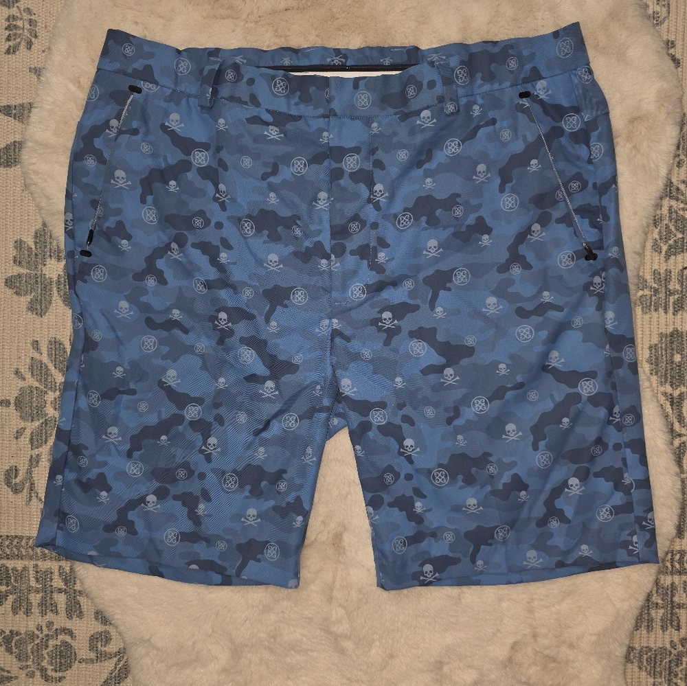 G/FORE Blue Skull Golf Shorts 36 Mens